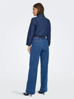 ONLMADISON Hohe Taille Weiter Beinschnitt Jeans