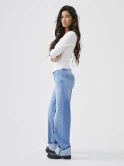 ONLMERCER Hohe Taille Weiter Beinschnitt Jeans