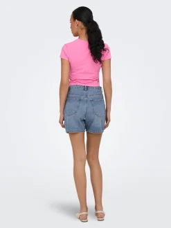 ONLPHINE Hohe Taille Normal geschnitten Jeans-Shorts