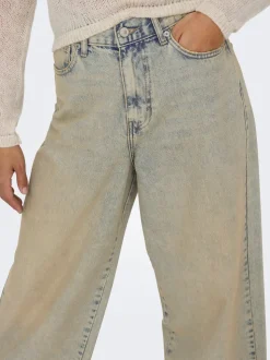 ONLPIPER-SONIC Hohe Taille Weiter Beinschnitt Jeans