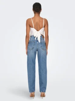 ONLROBYN Hohe Taille Gerade geschnitten Jeans