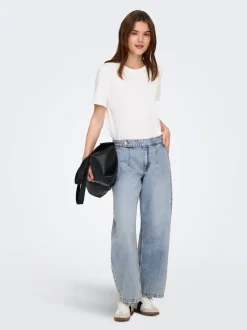 ONLSAVONA Mittlere Taille Barrel Fit Knöchellang Jeans