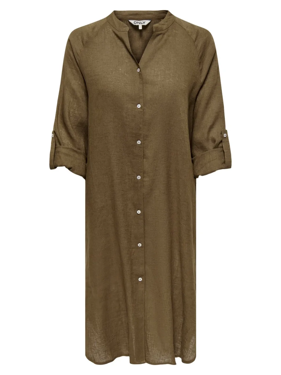 ONLTOKYO Leinen Midikleid