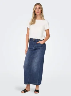 ONLWALO Denim Jeansrock Langer Rock