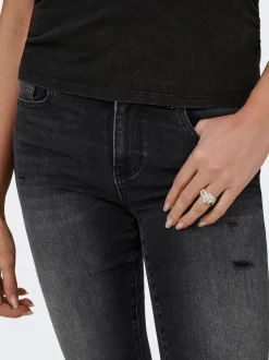 ONLWAUW Mittlere Taille Normal geschnitten Caprihose