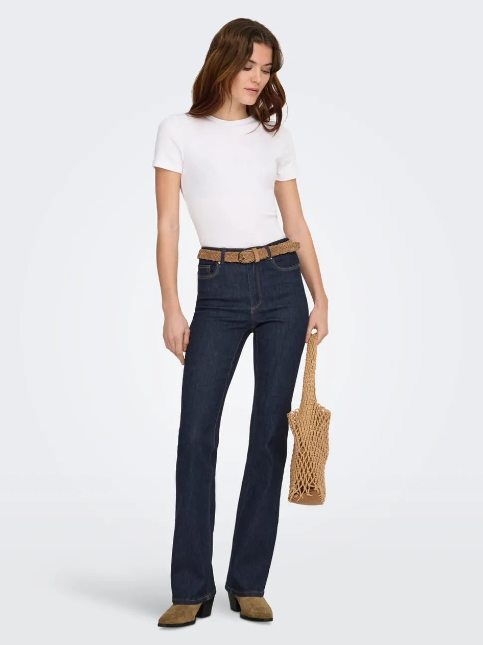 ONLWAUW Hohe Taille Flared Jeans
