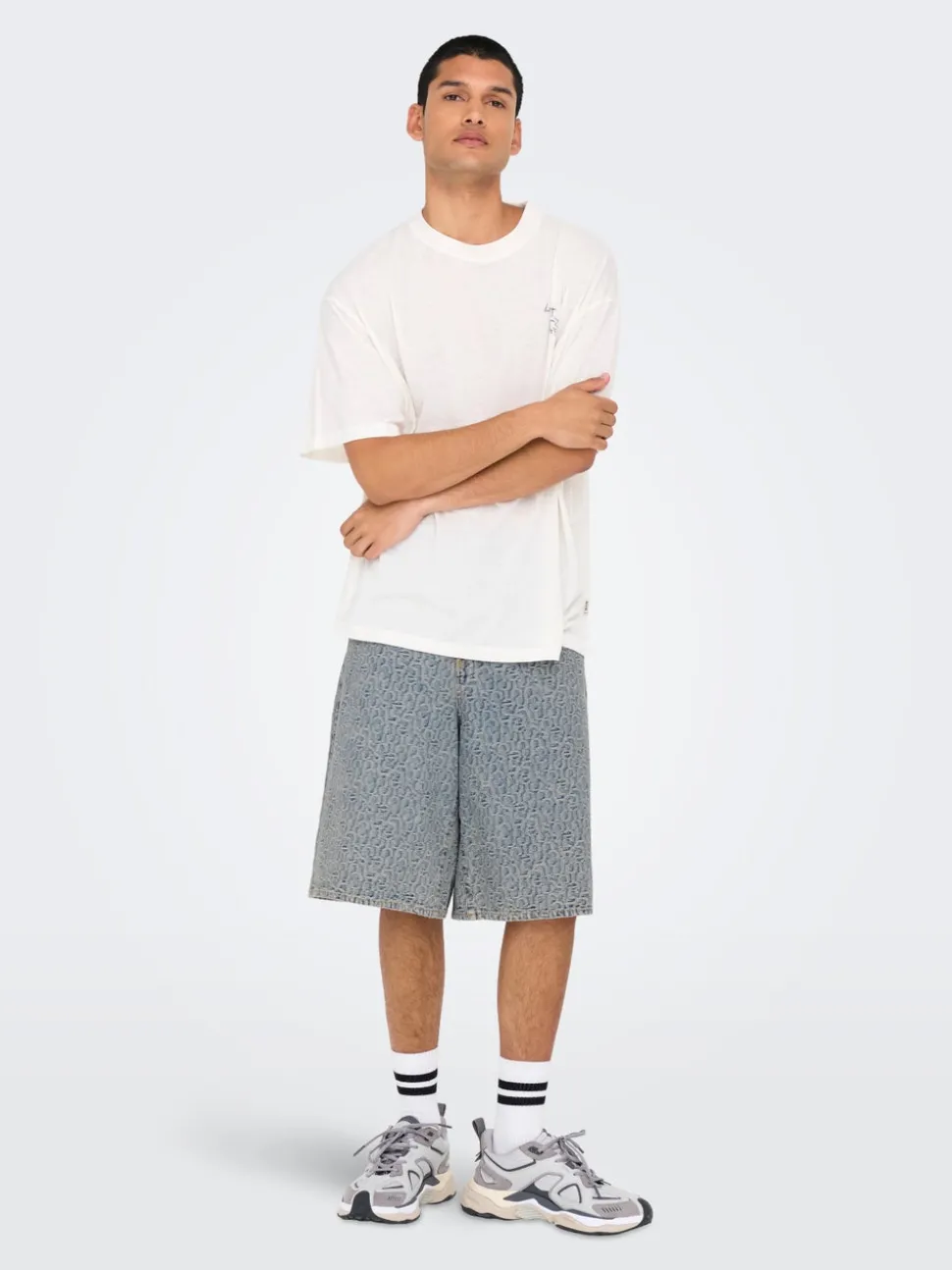 ONSCARL Mittlere Taille Ballon Schnitt 5-Pocket-Shorts