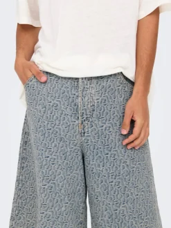 ONSCARL Mittlere Taille Ballon Schnitt 5-Pocket-Shorts