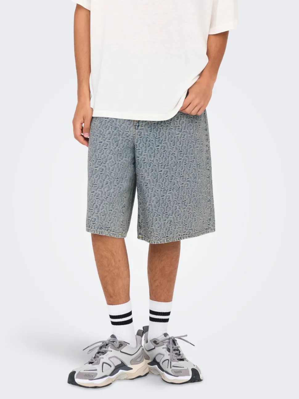 ONSCARL Mittlere Taille Ballon Schnitt 5-Pocket-Shorts