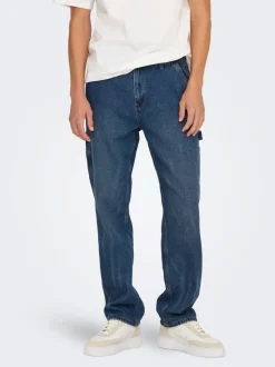 ONSEDGE Mittlere Taille Gerade geschnitten Jeans