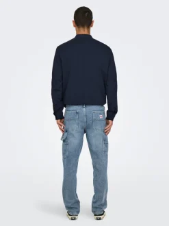 ONSEDGE Mittlere Taille Gerade geschnitten Jeans