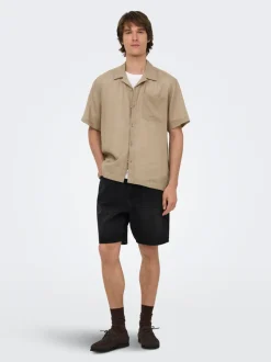 ONSLAURENCE Leinen Hawaii-Hemd