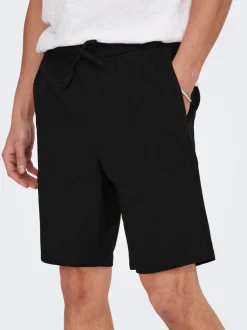 ONSLINUS Normal geschnitten Leinen Shorts