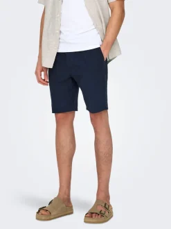 ONSLINUS Normal geschnitten Leinen Shorts