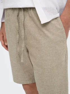 ONSLINUS Normal geschnitten Leinen Shorts