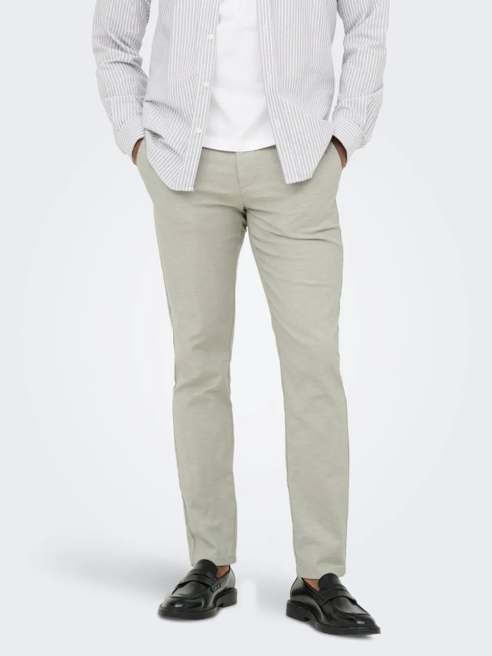 ONSMARK Verjüngt Leinen Chino Hose