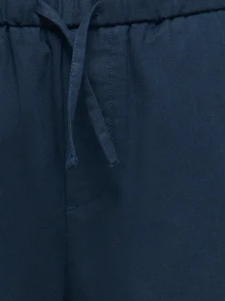 OSJLINUS Verjüngt Leinen Hose