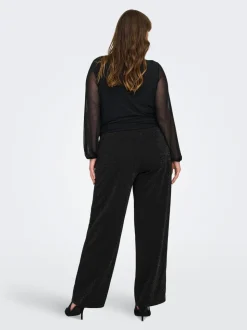 CARALYA Weiter Beinschnitt Hose mit weitem Beinschnitt