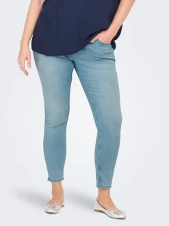 CARANNA Hohe Taille Skinny Fit Knöchellang Jeans