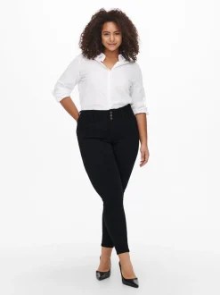 CARANNA Hohe Taille Skinny Fit Knöchellang Jeans