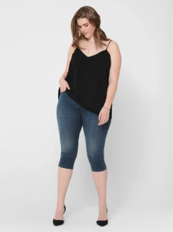 CARAUGUSTA Hohe Taille Skinny Fit Jeans-Shorts