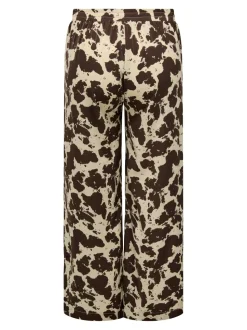 CARCOLACOW Weiter Beinschnitt Hose mit weitem Beinschnitt