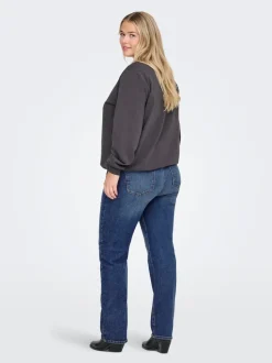 CARCRUZ Hohe Taille Straight Fit Jeans