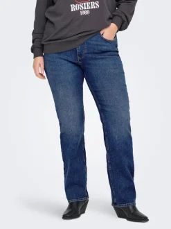 CARCRUZ Hohe Taille Straight Fit Jeans