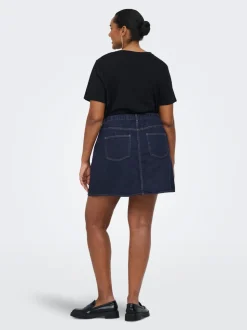CAREDEN Denim Jeansrock Kurzer Rock