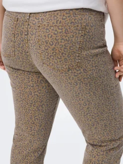 CAREMILY Hohe Taille Gerade geschnitten Knöchellang Jeans