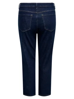 CAREMILY Hohe Taille Gerade geschnitten Knöchellang Jeans
