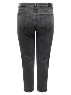 CAREMILY Hohe Taille Gerade geschnitten Jeans