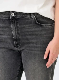 CAREMILY Hohe Taille Gerade geschnitten Jeans