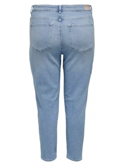 CAREMILYSTRETCH Hohe Taille Gerade geschnitten Knöchellang Jeans