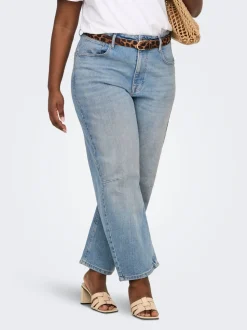 CARFRANKIE Hohe Taille Barrel Fit Knöchellang Jeans
