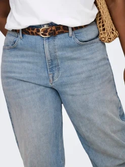 CARFRANKIE Hohe Taille Barrel Fit Knöchellang Jeans