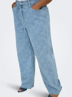 CARGIANNA Mittlere Taille Gerade geschnitten Jeans