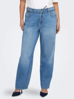CARGIANNA Mittlere Taille Ballon Schnitt Jeans