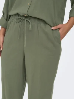 CARGOA Gerade geschnitten Leinen Hose