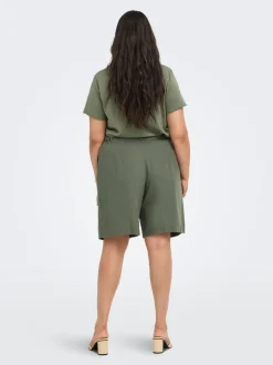 CARGOA Locker geschnitten Leinen Shorts