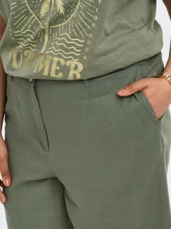CARGOA Locker geschnitten Leinen Shorts
