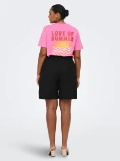 CARGOA Locker geschnitten Leinen Shorts