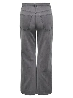 CARHOPE Hohe Taille Weiter Beinschnitt Jeans