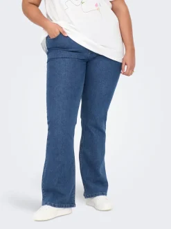 CARHUSH Mittlere Taille Flared Jeans