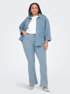 CARHUSH Mittlere Taille Flared Jeans