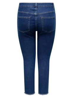 CARHUSH Mittlere Taille Skinny Fit Knöchellang Jeans