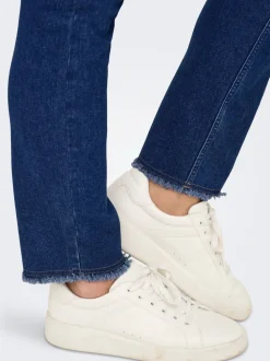 CARHUSH Mittlere Taille Skinny Fit Knöchellang Jeans