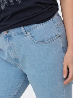 -CARHUSH Mittlere Taille Skinny Fit Knöchellang Jeans