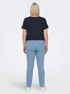 -CARHUSH Mittlere Taille Skinny Fit Knöchellang Jeans