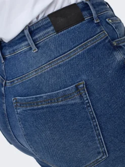 CARICONIC Hohe Taille Skinny Fit Knöchellang Jeans